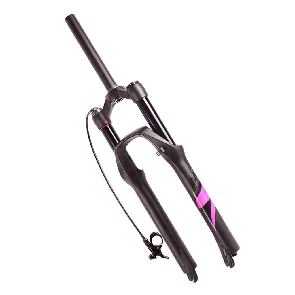 AZQOHMIS Bike Suspension Fork,Bicycle MTB Fork,Gas Shock Absorber Suspension Air Fork,Aluminum Alloy,Straight Steerer Remote Lockout,For Road Cycling Mountain Bike,Green-29in