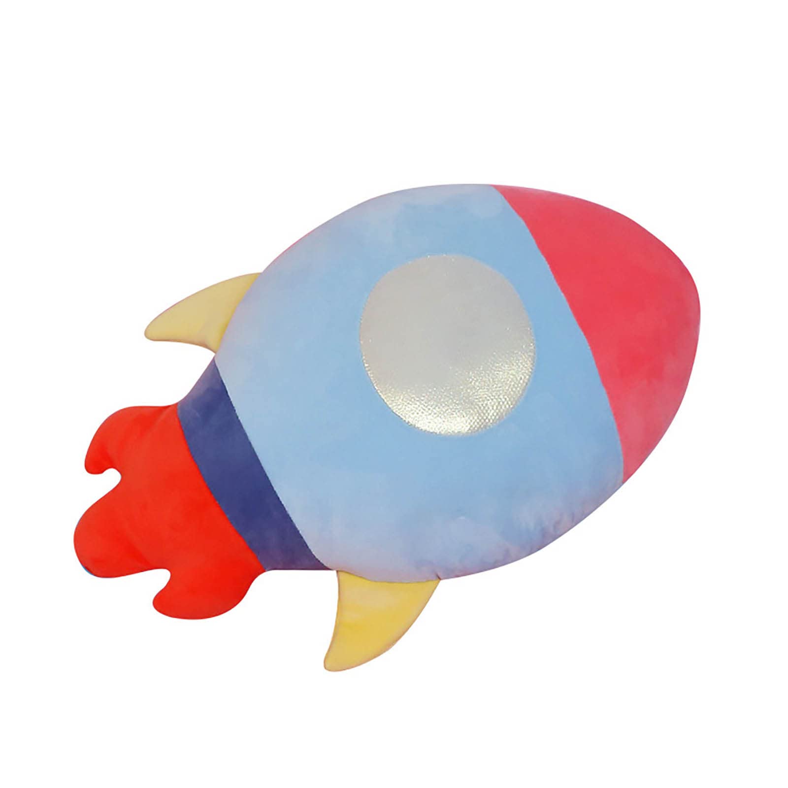 Star Rocket Toy Soft Cuddly Space Themed Throw Pillow for Kids Adults Home (C, One Size)