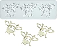 Vista 6 de Molde de silicona de hojas huecas de animales, caramelo de chocolate 3D hueco de abeja/pájaro/caracol/vaca, decoración de pastel de azúcar, parte