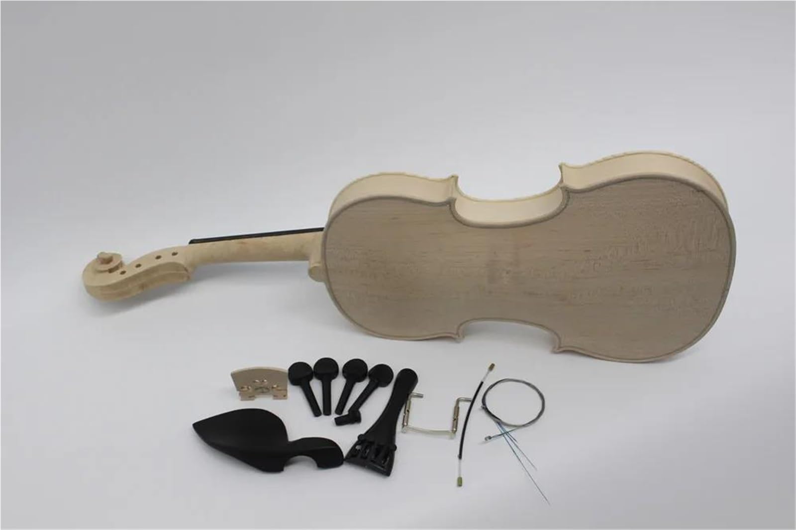 Violino Fai Da Te Fatto A Mano A Grandezza Naturale Violino Principianti | Fondo in acero naturale, top in abete(Violin Set)