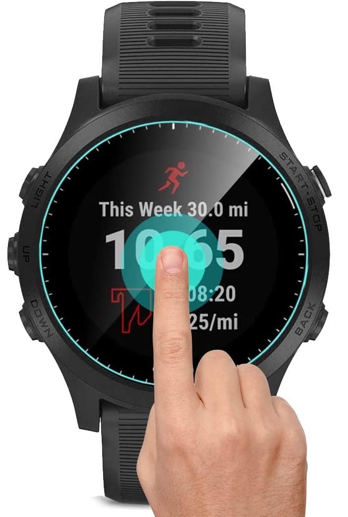 PHONILLICO Vetro temperato compatibile per Garmin Forerunner 945 [2 Pezzi] Pellicola Protettiva