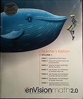 enVIsion math 2.0 Teachers edition Volume 1 Topics 1-7 Grade 5 0328887242 Book Cover