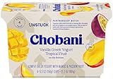 Chobani, Low-Fat Vanilla Greek Yogurt Tropical Fruit, 5.3 Ounce, 4 Pack