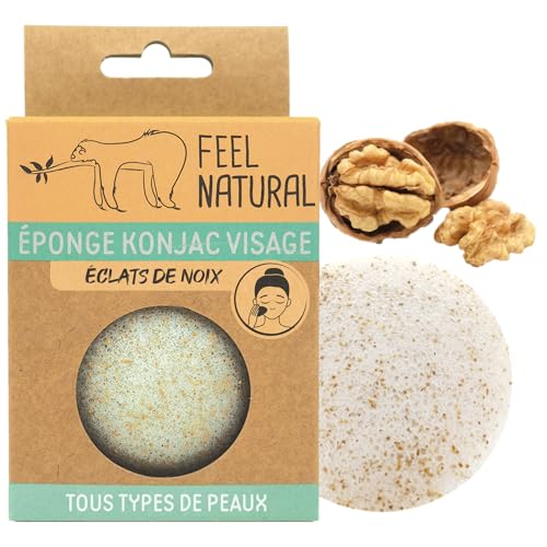 Spugna Konjac viso con schegge di noci - Feel Natural
