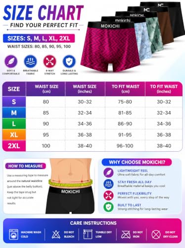 Image of Men's Boxer Briefs for Men, Stretchable Trunks Underwear, Soft Comfortable Fit, Breathable Mid-Rise Boxer Shorts, Assorted Solid & Printed Designs, Pack of 5