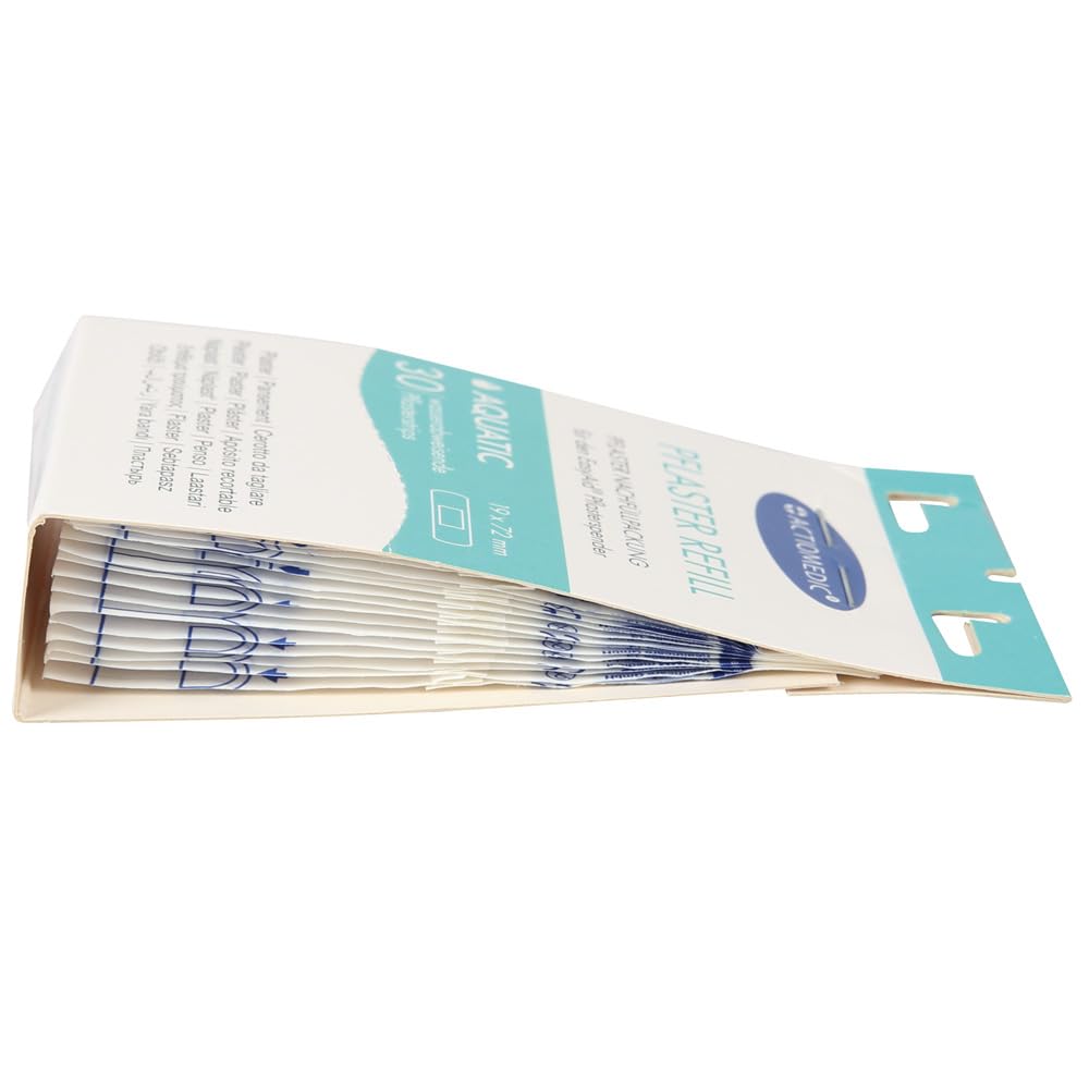 8 Stück Actiomedic Gramm Medical ACTIOMEDIC® EasyAid Refill Strips AQUATIC, hautfarben, L: 72 mm, B: 19 mm, 30 Stück/Packung, Pflaster, Wundpflaster, Fingerpflaster