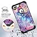 Casetego for iPhone 8 Plus Case,iPhone 7 Plus Case,Floral Three Layer Heavy Duty Hybrid Sturdy Shockproof Protective Cover Case for Apple iPhone 8 Plus/7 Plus,Purple Mandala