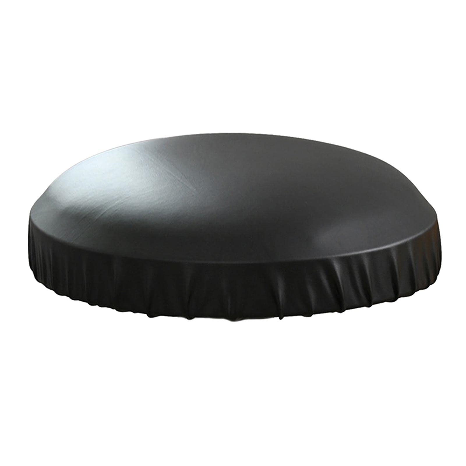 Enakshi® Stool Chair Cover | Elastic PU Leather Waterproof Dustproof Cover for Bar Stools 14-18 inches, 35-45 cm Diameter, Perfect Fit with Elastic Band, Designed for Round Stools | Black-image-14