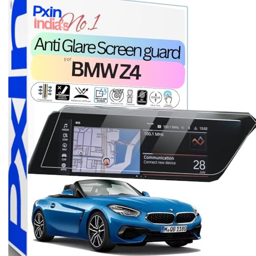 Image of Pxin Anti-Glare Screen Guard compatible with BMW Z4 Car Infotainment| Matte Finish | Scratch Resistant | 4K HD Clarity | Fingerprint & Smudge Proof