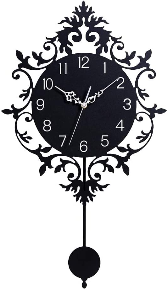 Horloge murale noire lisible pour rompre la monotonie des murs vides avec élégance