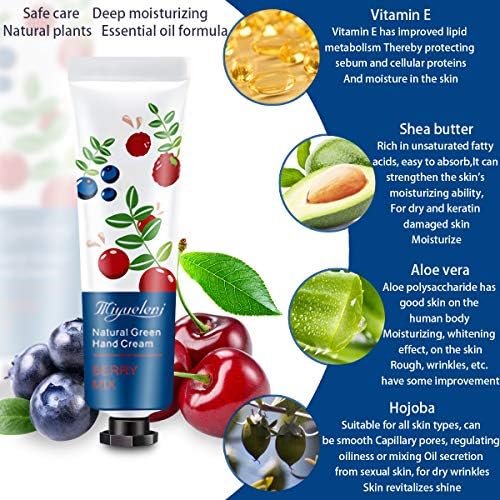 SmoBea Plant Fragrance Hand Cream, 20 x 30ml Mini Hand Cream Gift Set, Daily Moisturising Hand Cream Working Hands, Deeply Hydrating & Nourishing Non-Greasy Natural Aloe And Vitamin E