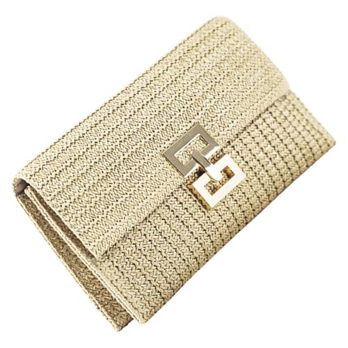 Pochette élégante en polyester tissé beige Uonlytech haut de gamme