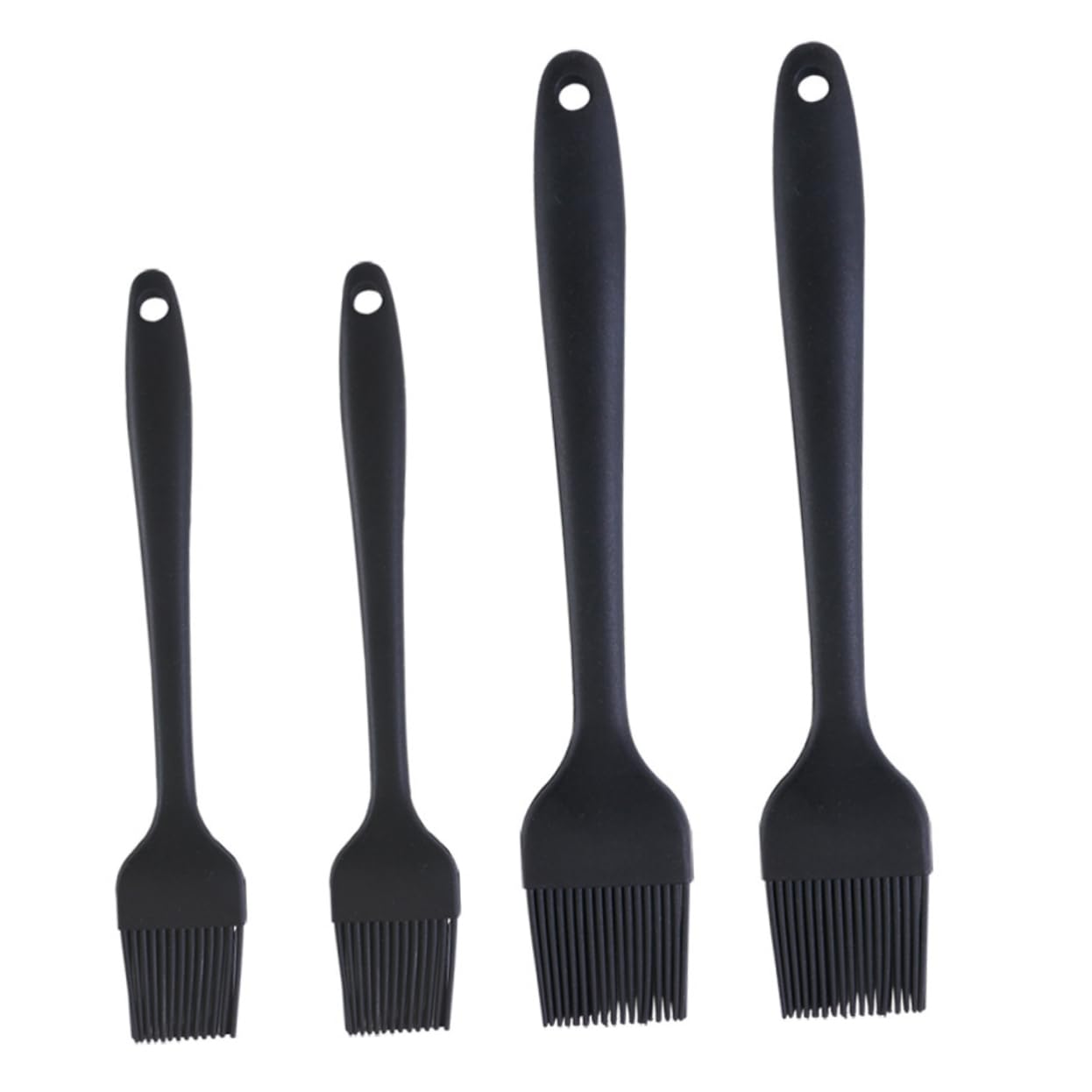 Cabilock 4pcs Silicone Basting Brush Heat Resistant Kitchen Tool for Baking Bbq and Cooking for Oil Egg Wash and Soy Sauce Application and Easy to Clean