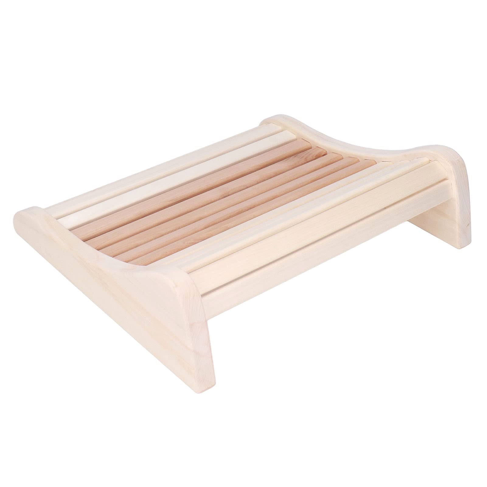 Jeffergarden Poduszka do Sauny, Ergonomiczny Drewniany Zagłówek, Wygodny i Praktyczny Design do Pomocy Bólu, Idealny do Użytku w łazience i Saunie