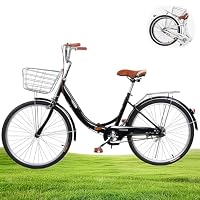 Amazon | 折りたたみ自転車 22/24インチ 6段変速 ノーパンクタイヤ