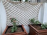 Sicherheitszaunnetz für Kinder, Haustiere, Katzen, 0.5×1M(1.6×3.3ft) Hanfseil Sicherheitsnetz, Balkontreppe Fenster Anti-Fall-Netz, Outdoor-Kinderspielplatz Klettertunnel Schutznetz, Foto Wandbehang N