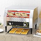 WZXCV Tostadora de Cadena, tostadora de Tostadas sobre orugas de Acero Inoxidable, tostadora automática para Desayuno de Hotel, Adecuada para restaurantes Familiares y cafeterías