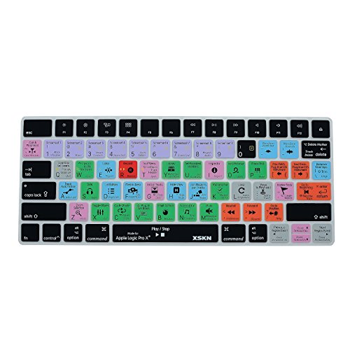 XSKN Functional Logic Pro X 10 Shortcut Silicone Keyboard Protective Film Keyboard Cover Skin for Apple Magic Keyboard (MLA22LL/