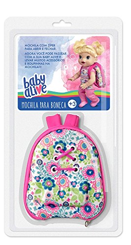 Mochilinha Baby Alive Laço de Fita