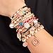 Make It Real - Juicy Couture Pink and Precious Bracelets - DIY Charm Bracelet Making Kit - Friendship Bracelet Kit with Charms, Beads & Cords - Arts & Crafts Bead Kit for Girls - Makes 8 Bracelets