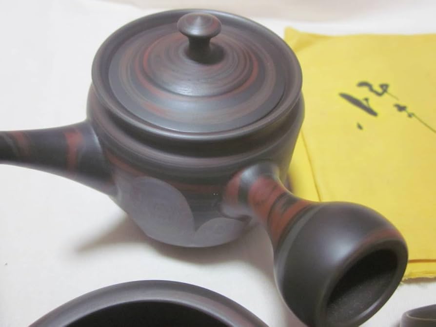 Amazon.co.jp: 常滑焼 小西洋平 茶器 木箱入り急須 湯呑み 5客