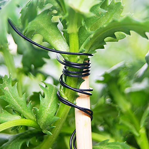 Hun Twist Ties,Reusable Flexible Garden Twine For Plants ,Heavy Duty Plant Ties (Black, 656 Feet) #TOP2