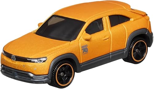 Matchbox Moving Parts - Vehículo fundido a presión de 70 años de edición especial, HMV12  Inspirado en 2021 Mazda MX  45 naranja y negro