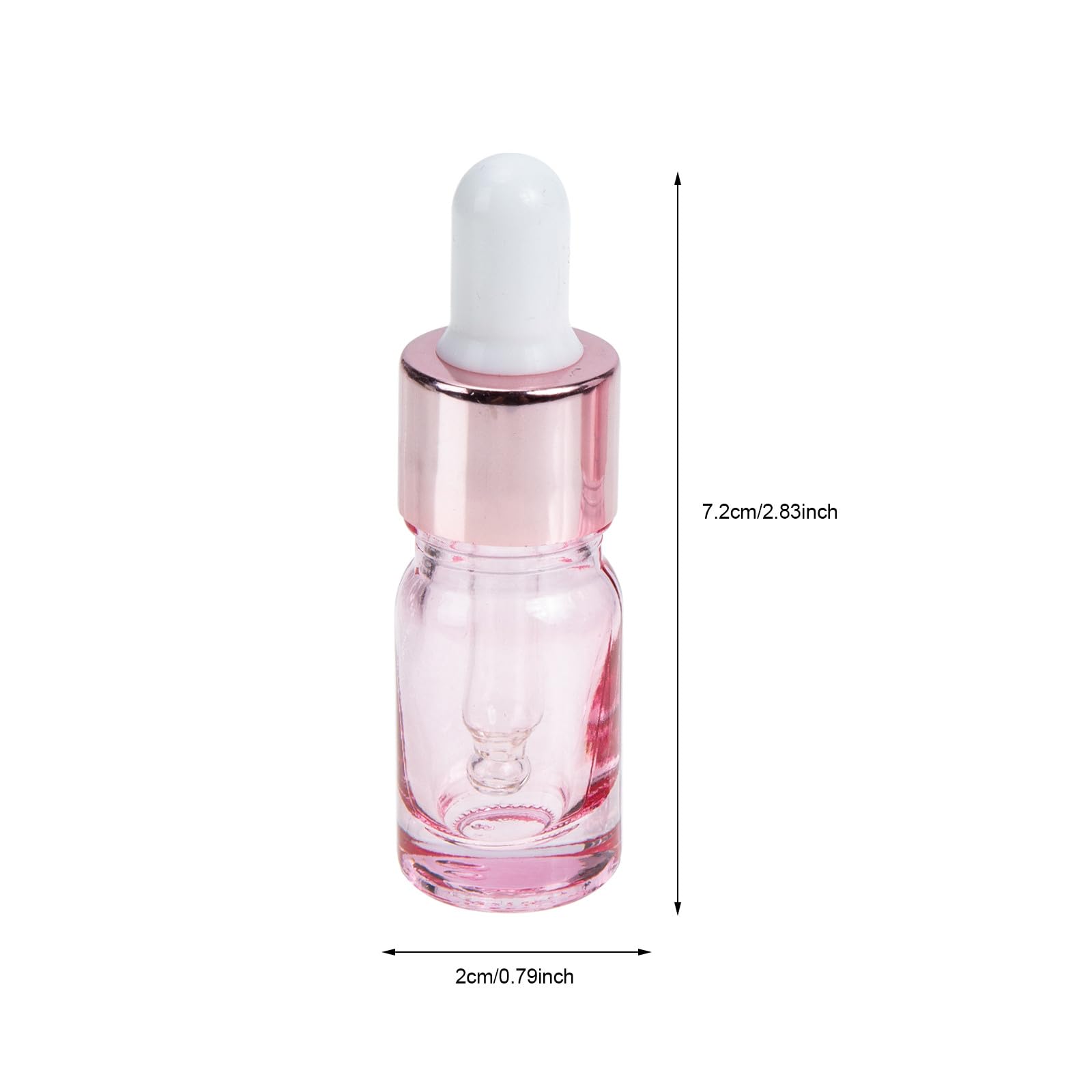 35 Stück Nachfüllbare 5ml Glasflaschen in Roségold mit Pipette Sichere und Wiederverwendbare Kosmetikflüssigkeitsbehälter für Reisen und Tägliche Schönheit
