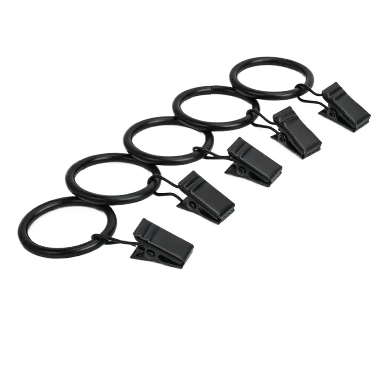 Duschvorhangringe Metall Vorhang Haken Ringe Stange Clip Fenster Dusche Klemmen Retro Wäscheklammer Pole Schnalle Hause Dekoration(Bronze-25mm,50pcs)