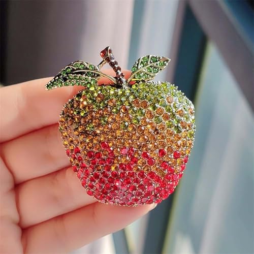 Image of BeeGift Rhinestone Fruit Brooch Pin for Women Girls,Lemon /Pomegranate /Watermelon /Banana /Strawberry /Pineapple Fruit Brooch Cute Fruit Lapel Pin Jewelry Gift for Women