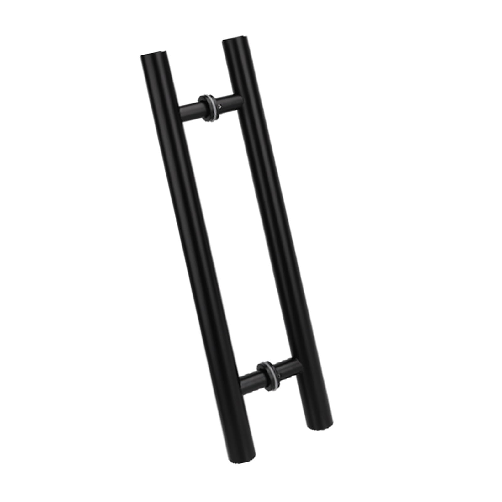 LQZAXSRDR Sliding Barn Door Handle, Stainless Steel Glass Shower Door Handle Bathroom Pull Multicolor Multiple Sizes(Black,Pitch-800mm)