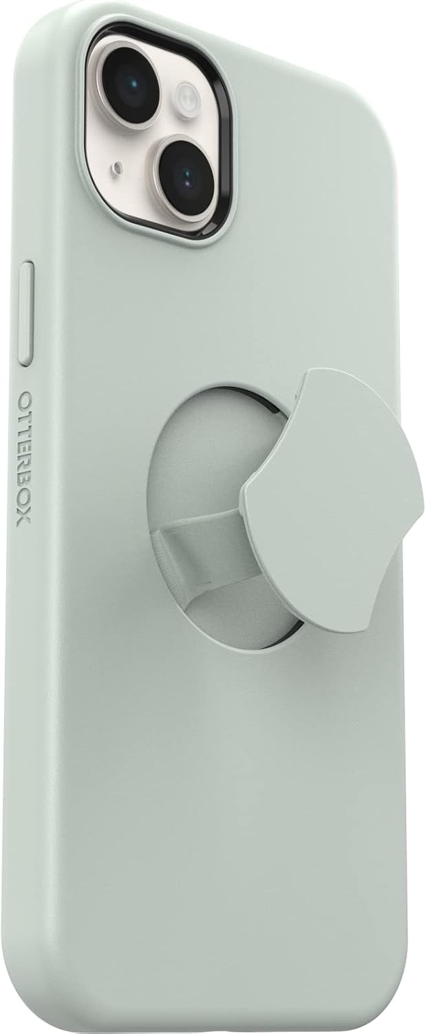 OtterBox iPhone 14 Plus (Only) OtterGrip Symmetry Series Case - CHILL Out (Green), Built-in Grip, Sleek case, Snaps to MagSafe, Raised Edges Protect Camera & Screen - Image 6