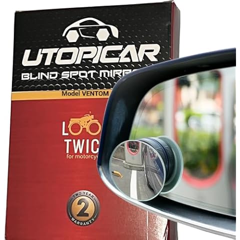 Blind Spot Rearview Car Mirror: New Suction Convex Rear View Side Mirror for Car|Automotive Exterior Accessories for women and men|Blindspot Mirrors (2 Pack Cover