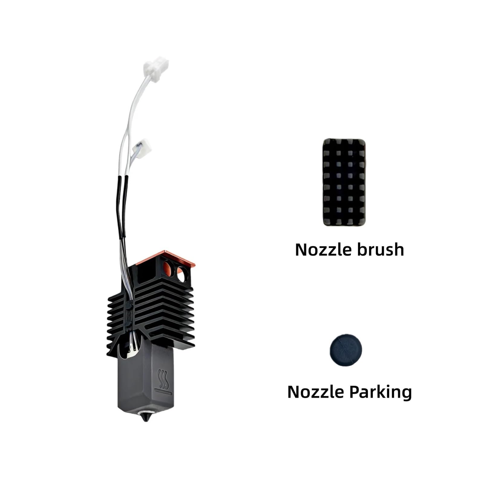 Zestaw grzejnika ceramicznego Hotend 24V 48W Hartowana dysza pasująca do drukarki 3D U1(4PC 0.8mm)