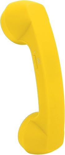 Miniatura 10 de Dpofirs Auricular de teléfono retro Bluetooth, receptor de teléfono móvil inalámbrico con micrófono de altavoz HD, diseño inalámbrico recargable