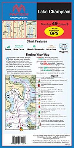 Maptech WPC04903 Waterproof Chart 49 Lake Champlain Made by Maptech