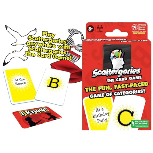 Image of Family Card & Board Games for Adults and Kids, Fun Strategy & Party for All Ages, Multi-Players, Perfect for Game Nights, Travel & Home Entertainment (Scattergories)