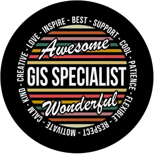 Miniatura 3 de GIS Specialist Tshirt Funny Appreciation Inspire PopSockets Swappable PopGrip