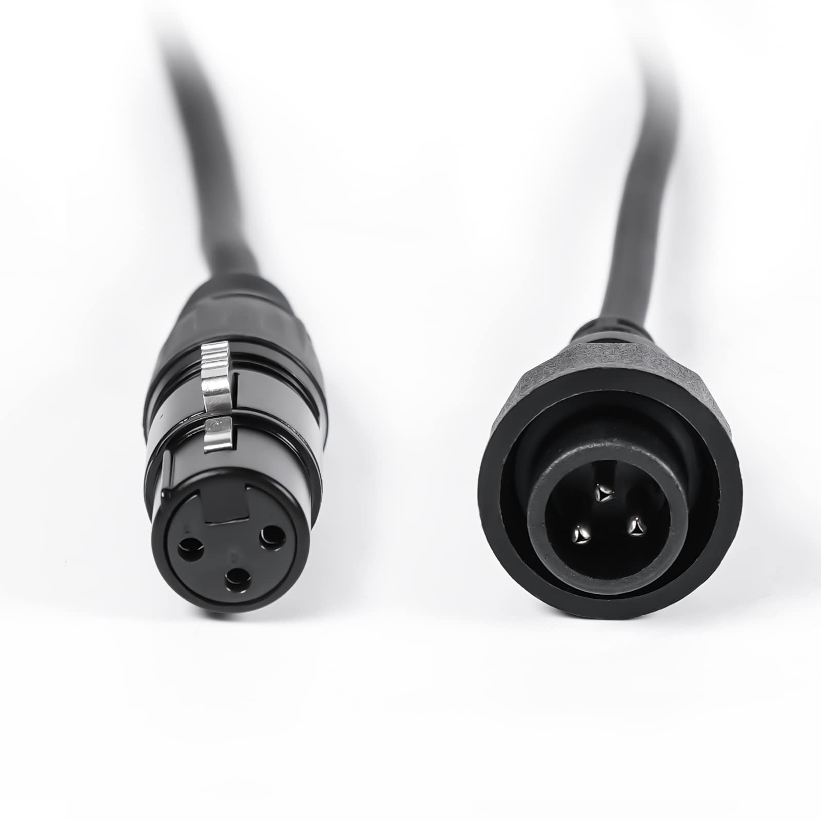 HOLDLAMP Waterproof Outdoor Stage Par Lights DMX Output Extension Cable, Black, (DMX line)