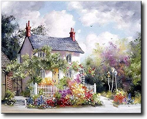 Idée cadeau créatif adulte kit peinture à l'huile Loisurely Villas
