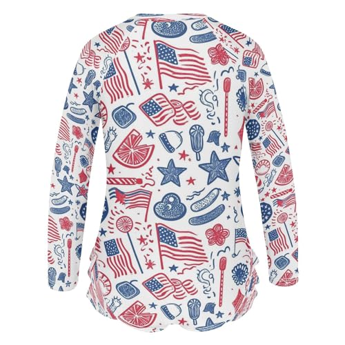 National Flag Girls Long Sleeve Swimsuits One Piece Zipper Bathing Suit UPF 50+ Rashguard Swimwear3