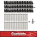 ManCoda Start Clips - Universal Hidden Fasteners for Composite Decking (36 Pack, Black)
