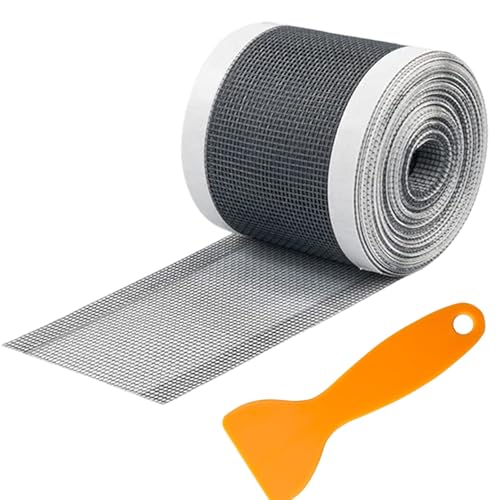 Disposable Hair Drain Stickers, 3 Inch x 16 ft Drain Stickers with Removal Tool, Adhesive Mesh Shower Hair Catcher for Bathroom Bathtub & Kitchen