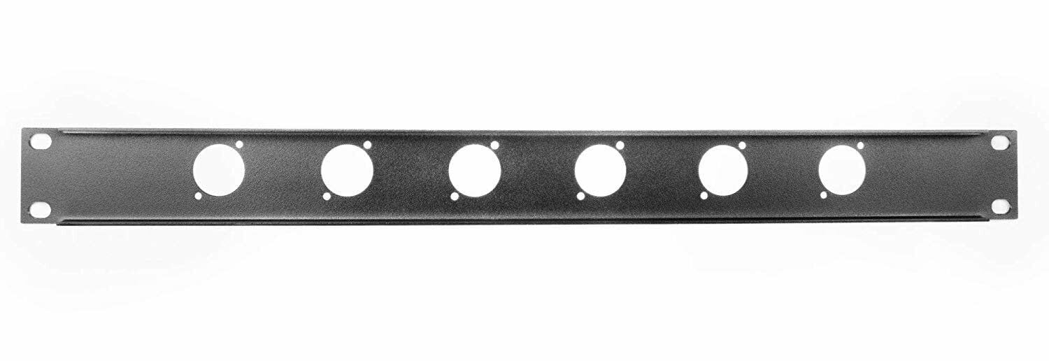 MINHTOANBV Elite Core RP1U-6D Rack Panel with 6 D-Series Punch-Outs, 1U