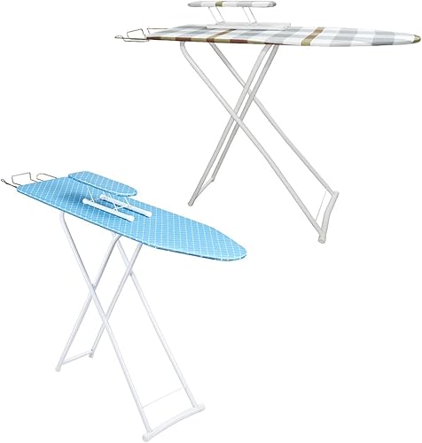 Miniatura 3 de Tabla de planchar, tabla de planchar de tamaño completo, tabla de planchar de escritorio de 42 pulgadas con soporte para plancha, altura ajustable,
