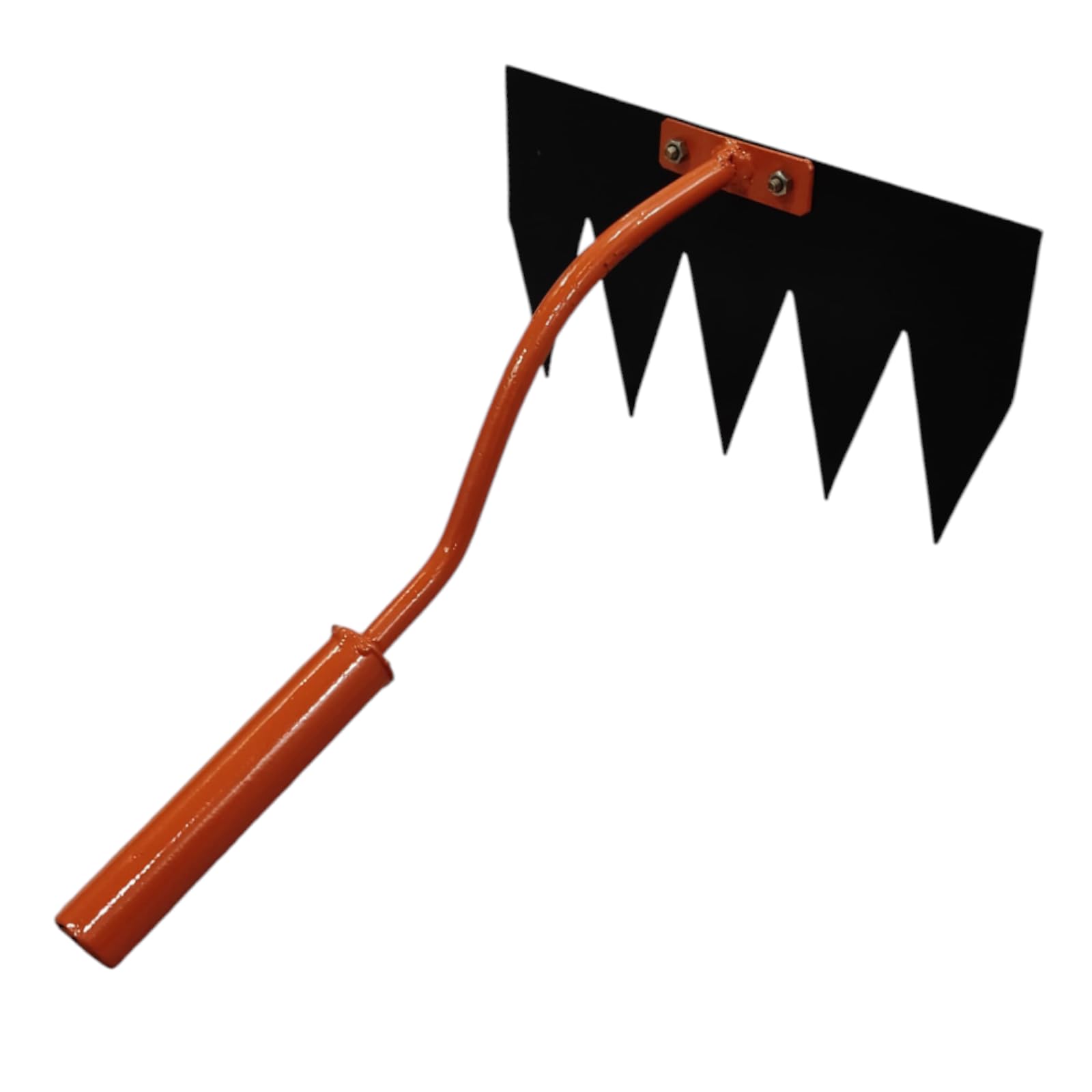 Hand Cultivator with Orange Handle and Black Steel Tines, Garden Weeding Tool Soil loosening Tool, Grass Removal (Folding) Garden Tool Kit-image-17