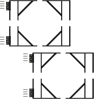DIYHD 2 Pack Heavy Duty Anti-Sag Gate Kit, Adjustable Bracket Gate Frame Hardware for Wooden Fence or Patio, Fits 24"-60" Wide, Works with 2x4 Lumber (Wood Not Included)