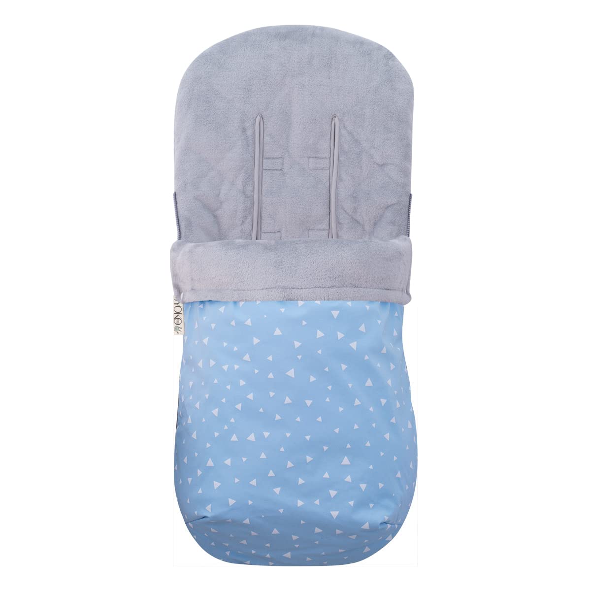 JYOKO Kids Saco Universal para Cochecito, Sacos de Abrigo para Carritos, Saco Invierno Silla Paseo, Saco de Silla de Bebe con Cremallera Desmontable, Capa Regulable (Blue Sparkles, Polar)