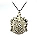 Produktbild TopschnaeppchenDSH Harry Potter Haus Hufflepuff Wappen Crest Lederkette & Anhänger