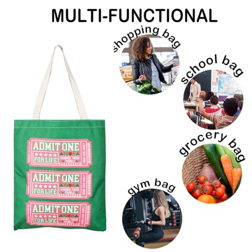 Bolsa Tote divertida rosa y verde JXGZSO para hermanas de sororidad - regalo miniatura 5